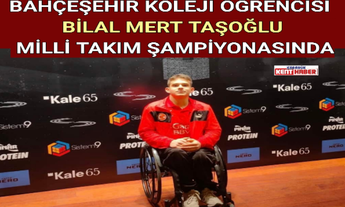 BAHÇEŞEHİR KOLEJİ ÖĞRENCİSİ MİLLİ TAKIM ŞAMPİYONASINDA