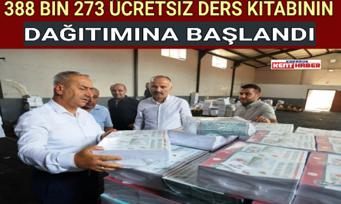 388 BİN 273 ÜCRETSİZ DERS KİTABININ DAĞITIMINA BAŞLANDI