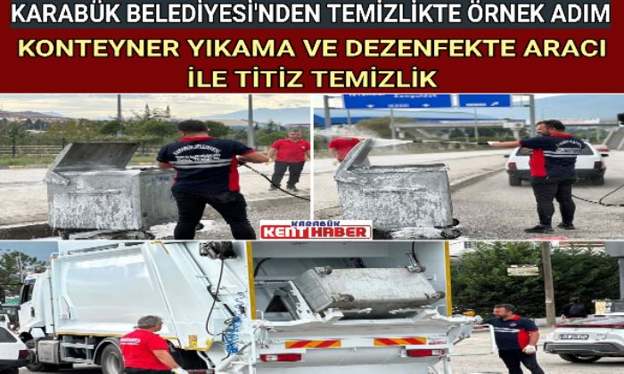 KARABÜK BELEDİYESİ’NDEN TEMİZLİKTE ÖRNEK ADIM.