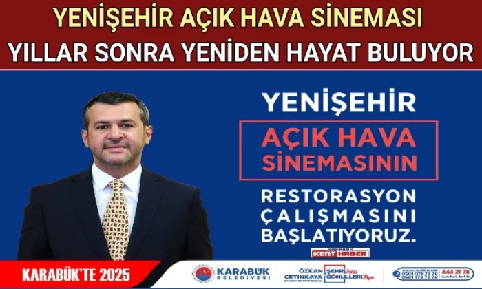 YENİŞEHİR AÇIK HAVA SİNEMASI YILLAR SONRA YENİDEN HAYAT BULUYOR 